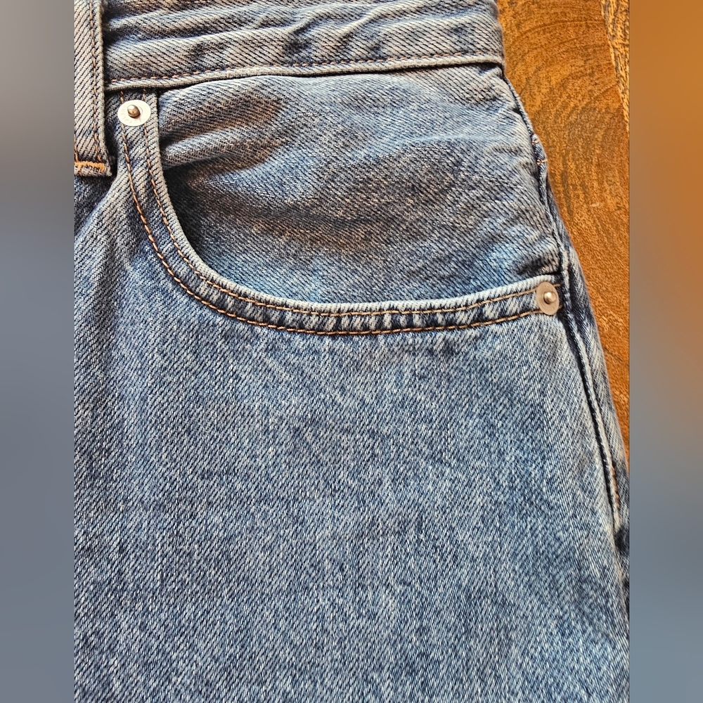Everlane Jeans Womens 31 Blue The 90s Cheeky High Rise Straight Leg Organic Jean